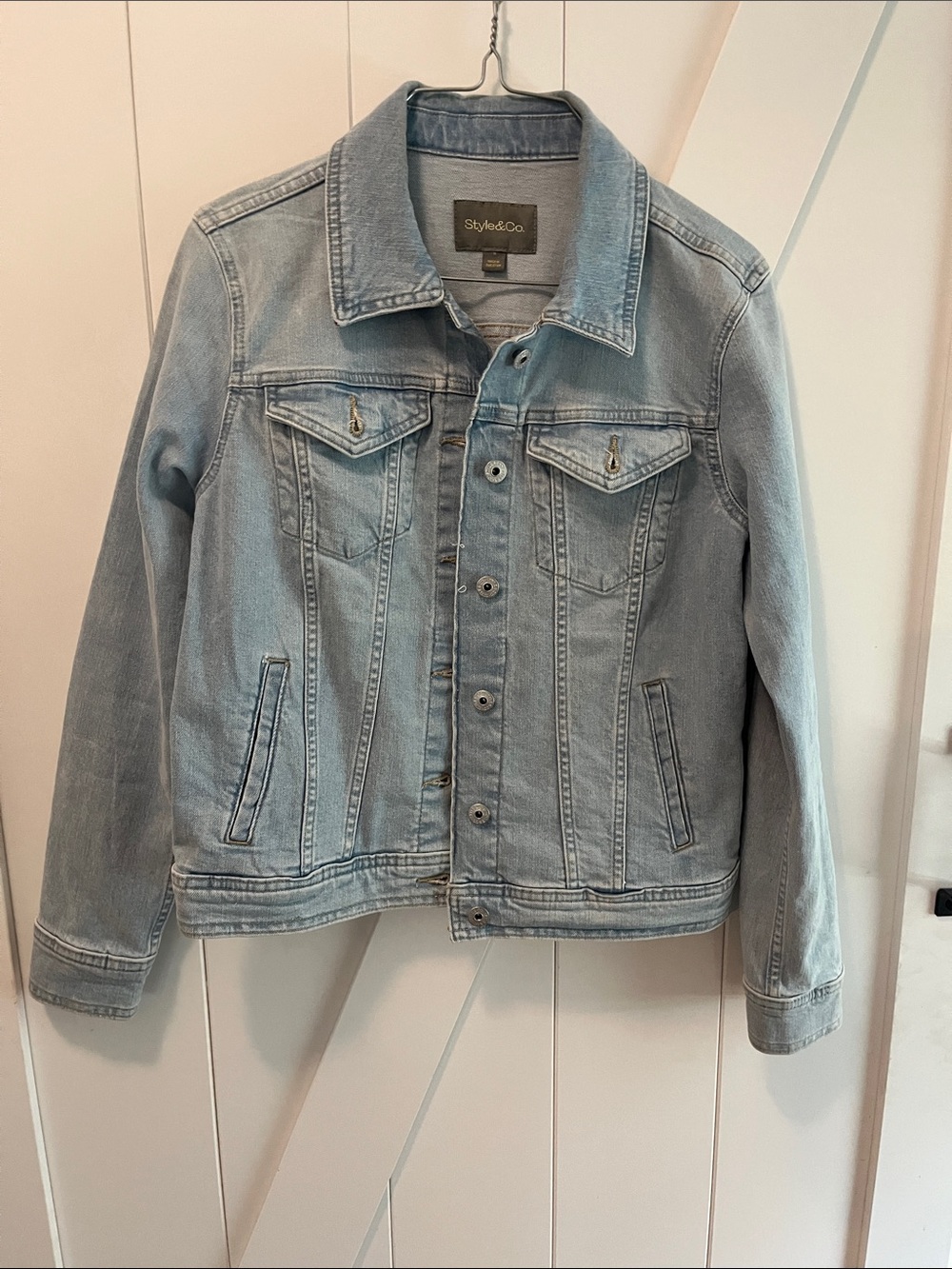 Style & Co. Light Blue Denim Jean Jacket